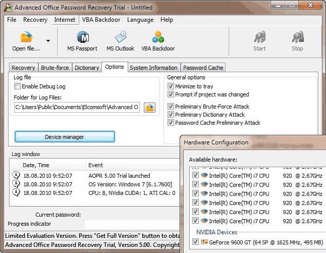 Advanced Office Password Recovery